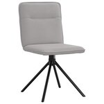 vidaXL Chaises à manger lot de 4 gris nuage tissu