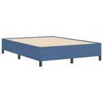 Cadre de lit vidaXL Bleu 140x190 cm en tissu côtelé