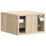 vidaXL Cabinet de chevet mural Chêne Sonoma 33 x 34 5 x 20 cm