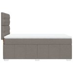 vidaXL Sommier à lattes de lit avec matelas Taupe 80x200 cm Tissu