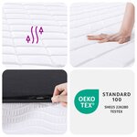 vidaXL Matelas en mousse moyennement doux 180x200 cm