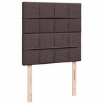 vidaXL Sommier à lattes de lit avec matelas Marron foncé 90x190 cm