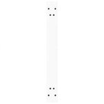 vidaXL Pieds de table à manger en forme de V 3 pièces blanc 100 x (72-73 3) cm acier