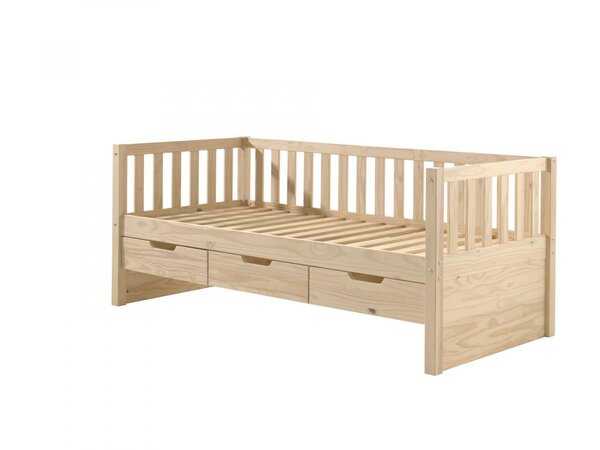 Fritz Lit Capitain Avec Tiroirs Milky Pine