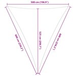 vidaXL Voile d'ombre 5 x 6 x 6 m 100   polyester Oxford Triangulaire