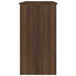 vidaXL Bureau chêne marron 80x40x75 cm bois d'ingénierie