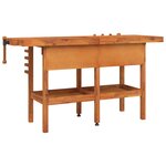 vidaXL Établi avec tiroirs et étaux 162x62x83 cm Bois massif d'acacia