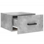 vidaXL Tables de chevet murales 2 Pièces gris béton 35x35x20 cm