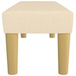 vidaXL Banc Crème 100x30x30 cm Tissu