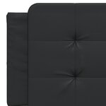 vidaXL Coussin de tête de lit Zadar noir 160 cm similicuir