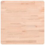 vidaXL Dessus de table 50x50x1 5 cm carré bois massif de hêtre