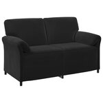 vidaXL Sofa 2 places Noir 158 x 83 x 95 cm Velours