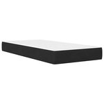vidaXL Cadre de lit avec matelas Noir 100 x 200 cm Velours