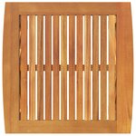 Table d'appoint de jardin vidaXL Marron 45x45x50 cm en bois d'acacia massif