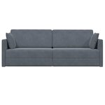 vidaXL Canapé-lit Gris foncé 213 x 76 x 77 cm Velours
