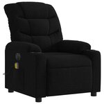 vidaXL Fauteuil de massage inclinable électrique Noir Tissu