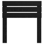 vidaXL Tête de lit Chêne noir 75 cm Bois d'ingénierie