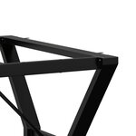 vidaXL Pieds de table à manger cadre en Y 70x70x73 cm acier