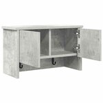 vidaXL Porte-manteau mural avec étagère Gris béton 50 x 20 x 30 cm