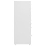 vidaXL Classeur mobile Gris 28x41x109 cm Métal