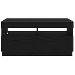 vidaXL Meuble TV Noir 80 x 35 x 40 cm Bois d'ingénierie