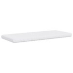 vidaXL Matelas en mousse blanc 90 x 190 cm 7 zones dureté 20 ILD