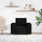 vidaXL Canapé Fauteuil Noir 100x78x84 cm Tissu