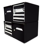 Pack de 4 boîtes aux lettres 1 porte - 2x "Breizh" - 2x "Noir intense"