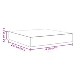 vidaXL Étagère murale flottante 2 Pièces Blanc brillant 23x23 5x3 8cm MDF