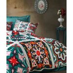 Parure de lit - housse de couette 220 x 240 + 2 taies d'oreiller 60 x 60  100   microsatin - Vert