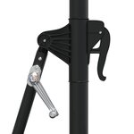 vidaXL Parasol mural de jardin avec LED 300 cm vert