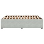 vidaXL Cadre de lit sans matelas gris clair 160x200 cm velours