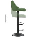 vidaXL Tabourets de bar lot de 2 vert foncé velours