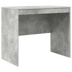 vidaXL Bureau Gris béton 90 x 50 x 76 cm Bois d'ingénierie