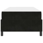 vidaXL Cadre de lit avec matelas Noir 100 x 200 cm tissu