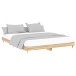 vidaXL Cadre de lit sans matelas chêne sonoma 120x200 cm