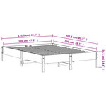 vidaXL Cadre de lit sans matelas 120x200 cm bois de pin massif