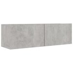 vidaXL Ensemble de meuble TV 5 Pièces Gris béton Bois d'ingénierie
