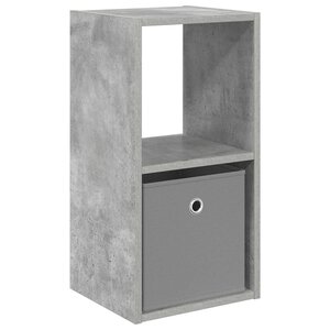 vidaXL Table de chevet avec tiroir Gris béton 30 5 x 27 x 59 5 cm