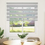 vidaXL Store zèbre gris clair largeur du tissu 115 9 cm polyester