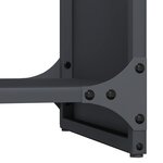 vidaXL Portant de bois chauffage anthracite 40x30x80 cm