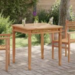 vidaXL Table à dîner de jardin 80x80x80 cm Bois de teck solide