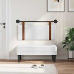 vidaXL Tête de lit suspendue Blanc PU antique
