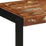 vidaXL Banc multicolore 80x35x45 cm bois massif récupération