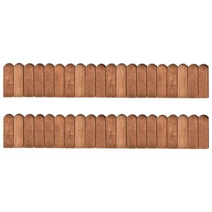 vidaXL Rouleaux de bordure 2 Pièces 120 cm bois de pin imprégné