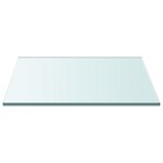 vidaXL Dessus de table Transparent 60x60 cm Verre trempé