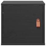 vidaXL Armoire murale Noir 31 5x30x30 cm Bois de pin massif