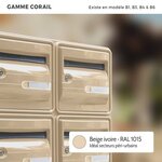 Bloc de boites aux lettres collectives extérieures · B6 - Beige ivoire