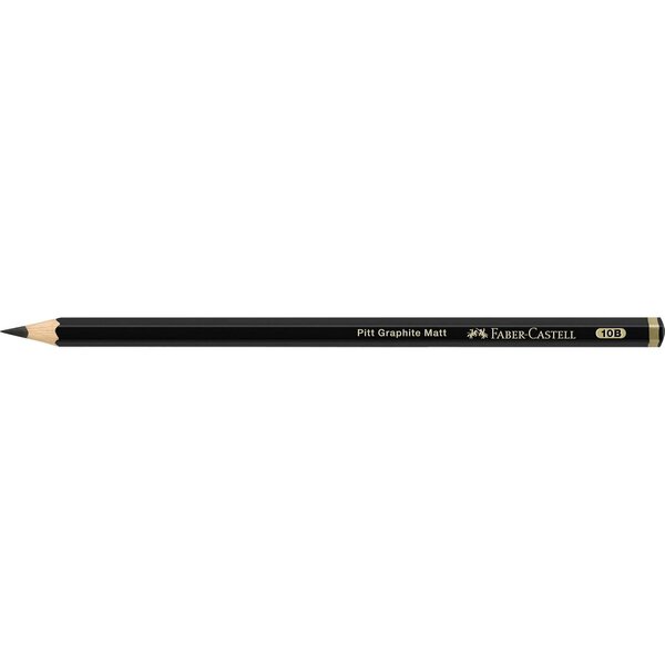 Crayon Graphite PITT GRAPHITE Matt  dureté 10B FABER-CASTELL
