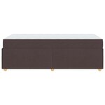 vidaXL Cadre de lit Marron foncé 90 x 190 cm Ressorts ensachés